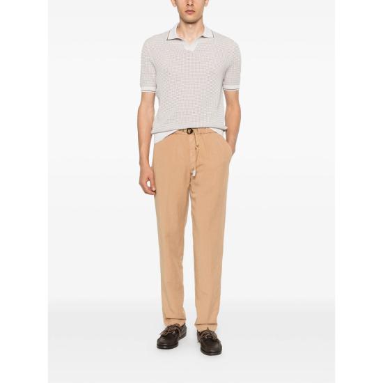 26SS 라 필러리아 폴로 티셔츠 57191 20650 006 NEUTRALS BROWN - LA FILERIA