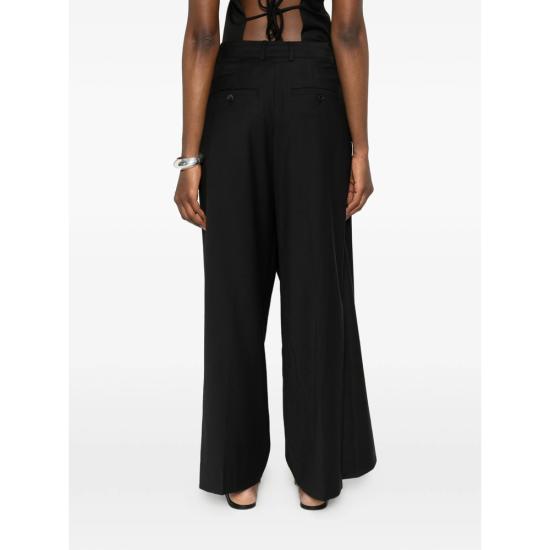 26SS La Piscine 스트레이트 팬츠 LS261WP009 TW024 999 BLACK - LA PISCINE