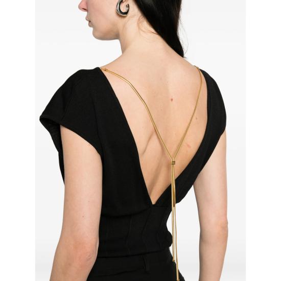 26SS 엘리자베타프랜치 민소매 티셔츠 BK78T62E2 110 BLACK - ELISABETTA FRANCHI