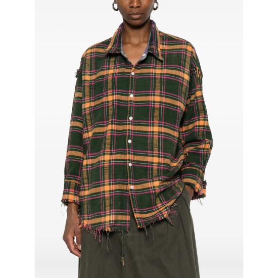 26SS 알13 셔츠 R13WR463 R776B PURGR PURPLE GREEN - R13