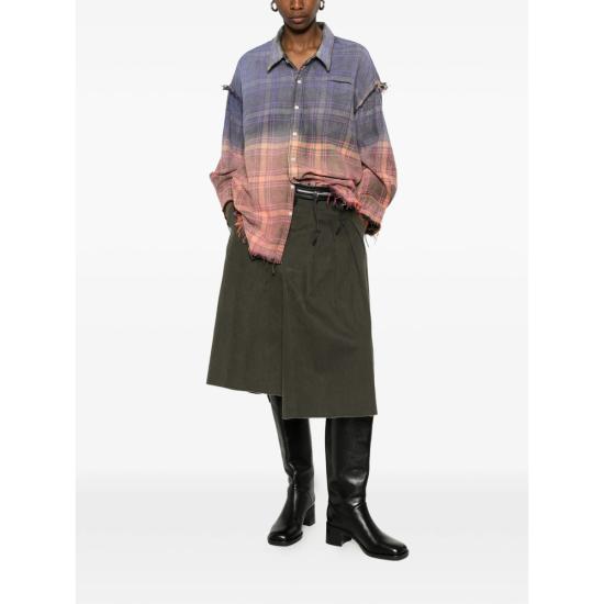 26SS 알13 셔츠 R13WR463 R776B PURGR PURPLE GREEN - R13