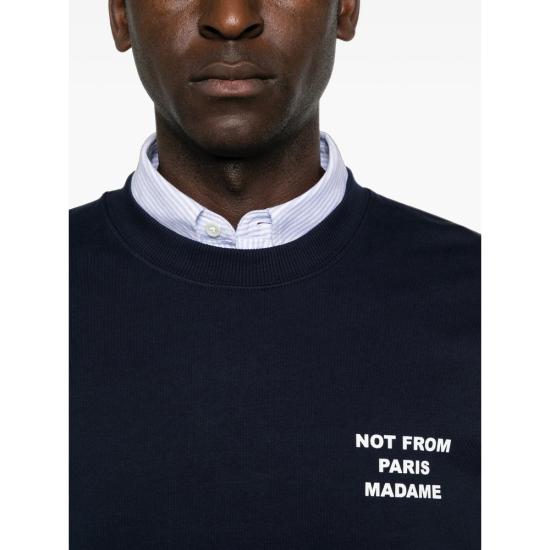 26FW 드롤드무슈 스웨터 PERM SW149 CO127 NAVY BLUE - DROLE DE MONSIEUR
