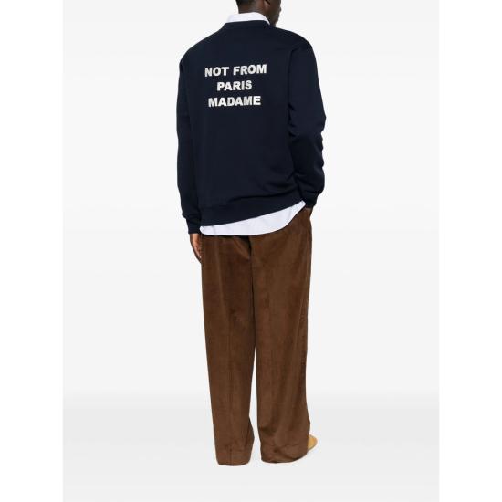 26FW 드롤드무슈 스웨터 PERM SW149 CO127 NAVY BLUE - DROLE DE MONSIEUR
