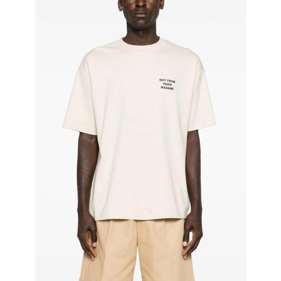 26SS 드롤드무슈 반팔 티셔츠 PERM TS203 CO002 MASTI NEUTRALS - DROLE DE MONSIEUR