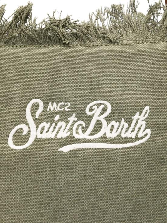 26SS 세인트바쓰 토트백 CBF0001 00587L 52 EMBROIDERED CANVAS MILITARY - MC2 SAINT BARTH
