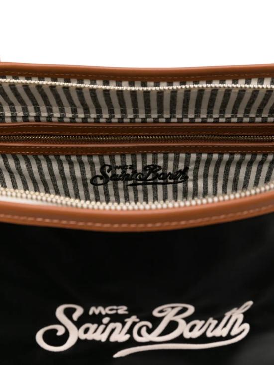 26SS 세인트바쓰 토트백 CB0002 00288L 0018 EMBROIDERED LOGO BLACK - MC2 SAINT BARTH