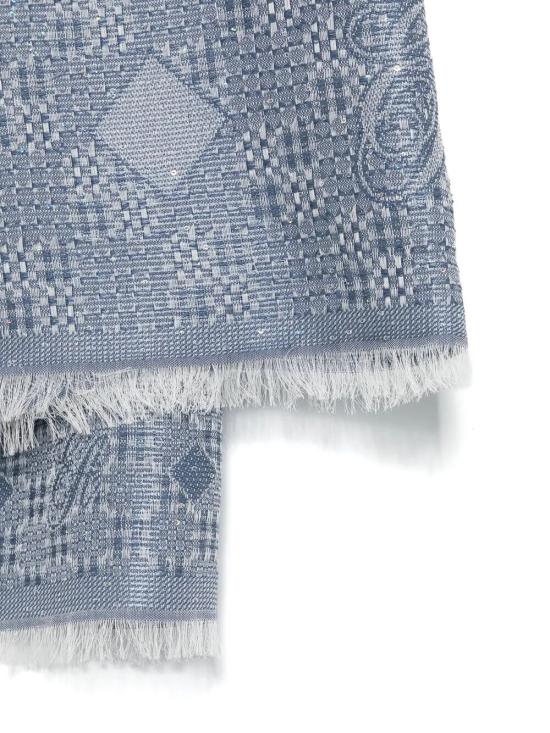 26SS 엠포리오 아르마니 머플러/스카프 EW004577 AF25413 FB412 FANCY GEOMETRIC BLUE - EMPORIO ARMANI