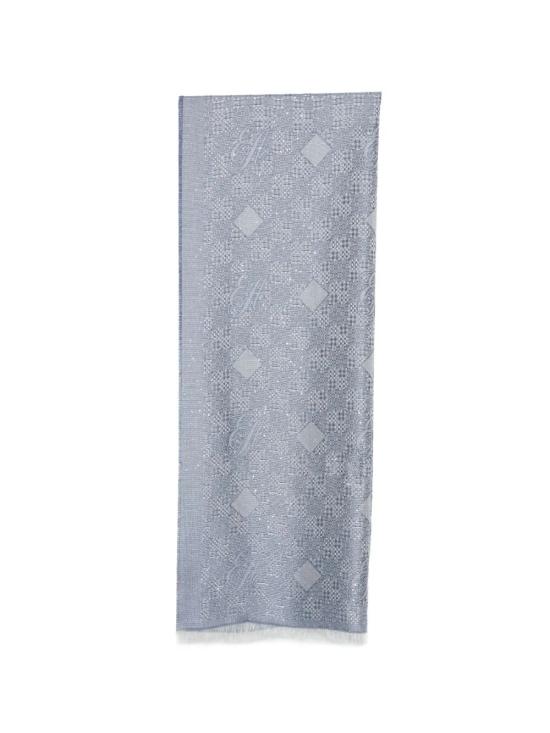 26SS 엠포리오 아르마니 머플러/스카프 EW004577 AF25413 FB412 FANCY GEOMETRIC BLUE