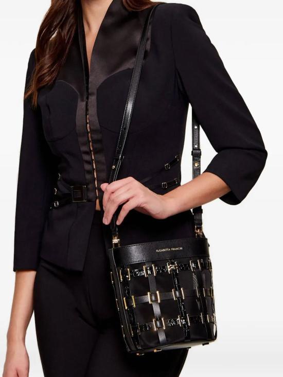 26SS 엘리자베타프랜치 크로스백 BS04A62E2 110 BLACK - ELISABETTA FRANCHI