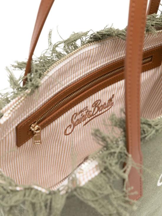 26SS 세인트바쓰 토트백 CBMF001 00587L 52 EMBROIDERED CANVAS MILITARY - MC2 SAINT BARTH