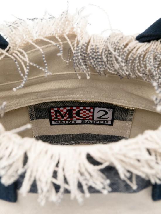 26SS 세인트바쓰 토트백 VANI001 08251L LIG61R WHITE BLUE RED - MC2 SAINT BARTH