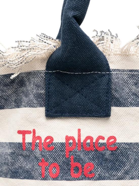 26SS 세인트바쓰 토트백 VANI001 08251L LIG61R WHITE BLUE RED - MC2 SAINT BARTH