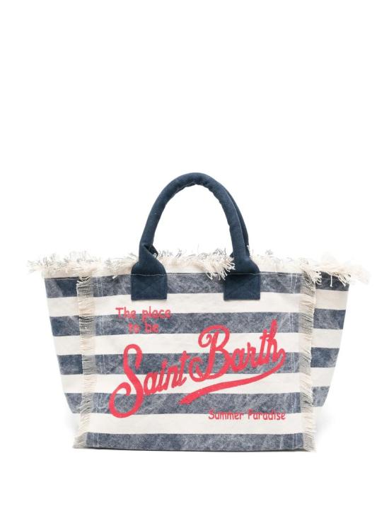 26SS 세인트바쓰 토트백 VANI001 08251L LIG61R WHITE BLUE RED