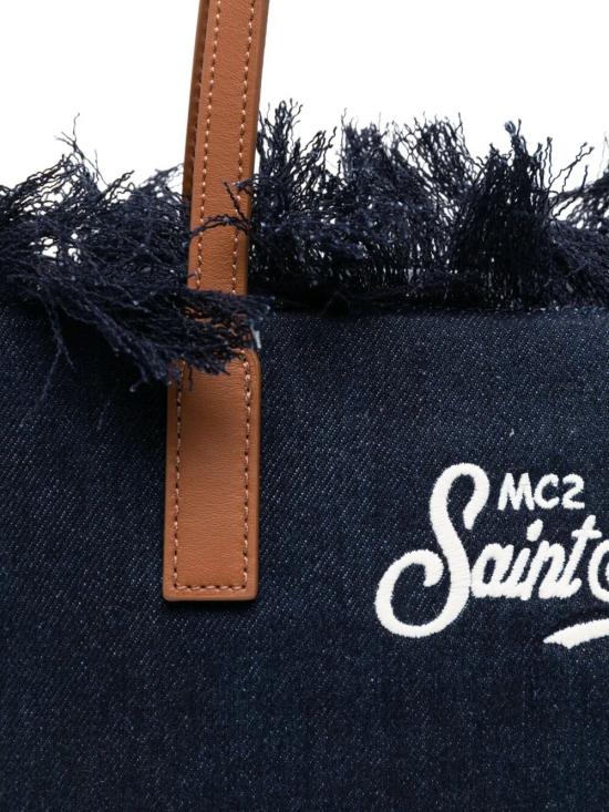 26SS 세인트바쓰 토트백 CBMF001 01031L EMBROIDERED DARK DENIM - MC2 SAINT BARTH