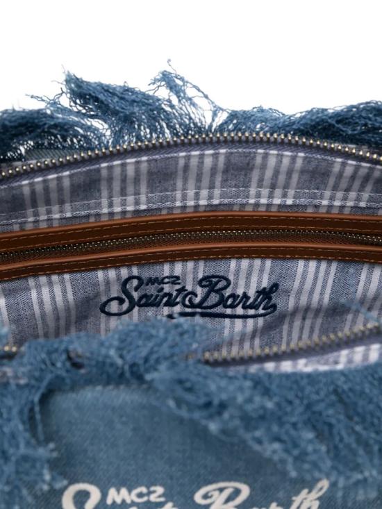 26SS 세인트바쓰 토트백 CBMF001 00436L EMBROIDERED DENIM BLUE - MC2 SAINT BARTH