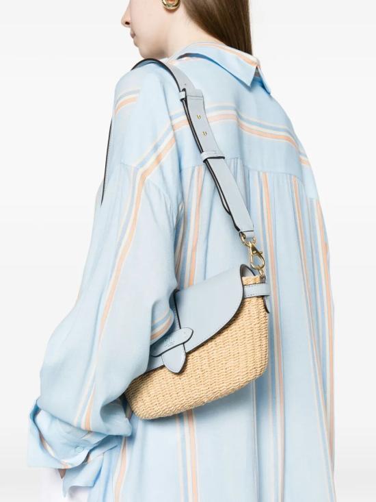 26SS 랄프 로렌 숄더백 431P10158003 NATURAL ALPINE BLUE - RALPH LAUREN