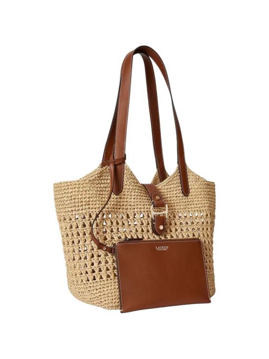 26SS 랄프 로렌 토트백 431P03408001 NATURAL LAUREN TAN - RALPH LAUREN