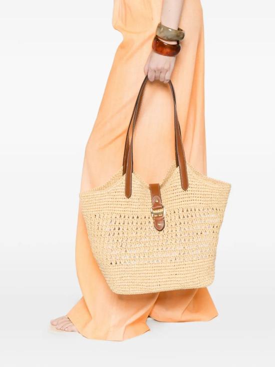 26SS 랄프 로렌 토트백 431P03408001 NATURAL LAUREN TAN - RALPH LAUREN