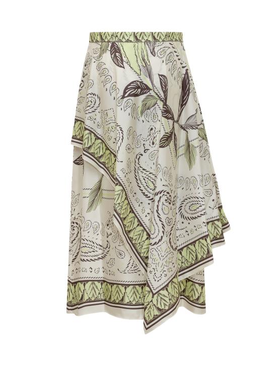 26SS 토리버치 롱 스커트 180755 301 MINT COCKATOO - TORY BURCH