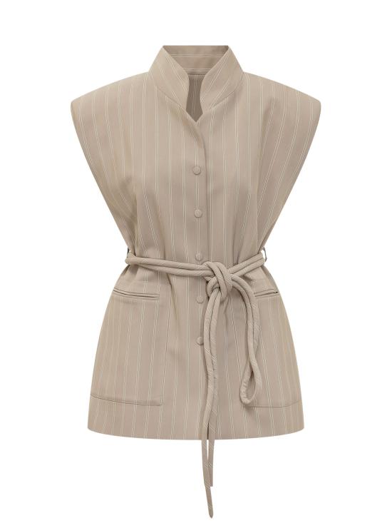 26SS MOM'S PANTS 수트 자켓 155 BEIGE BEIGE STRIPED