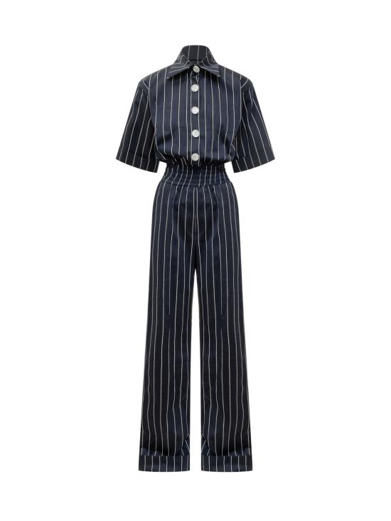 26SS MOM'S PANTS 점프수트/오버롤 15 NAVY NAVY STRIPED