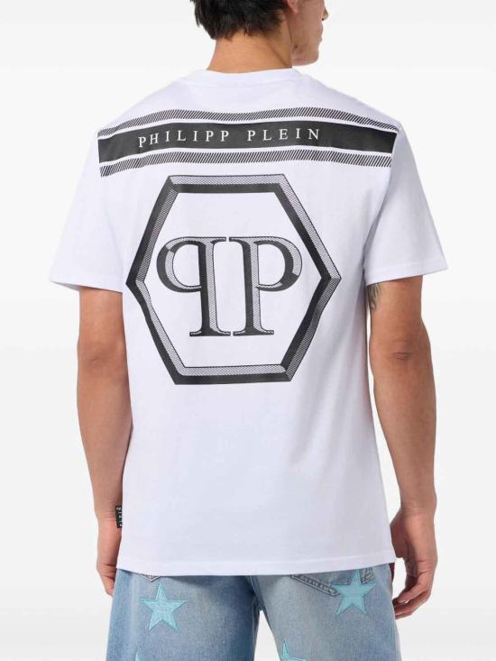 26SS 필립 플레인 반팔 티셔츠 SAFCMTK8886PJY002N01 White - PHILIPP PLEIN