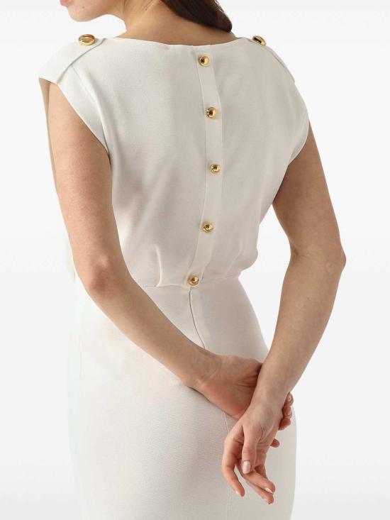 26SS 엘리자베타프랜치 롱 원피스 AM30B62E2360 White - ELISABETTA FRANCHI