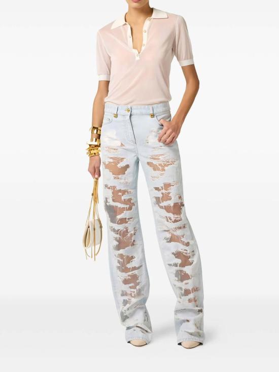 26SS 엘리자베타프랜치 플레어 팬츠 PJ32N62E2FF6 Denim - ELISABETTA FRANCHI