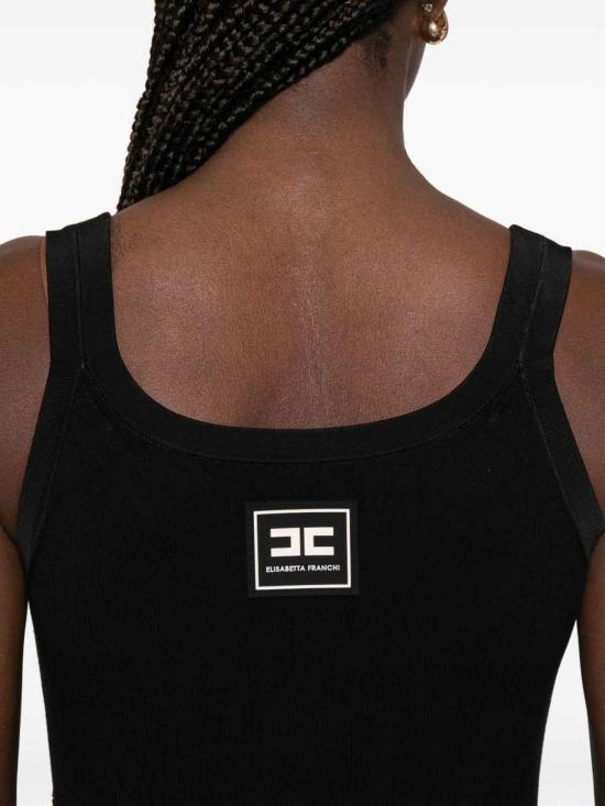  엘리자베타프랜치 민소매 티셔츠 AM03S61E2685 Black - ELISABETTA FRANCHI