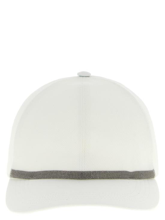 26SS 브루넬로 쿠치넬리 모자 MCAP90011C600 White