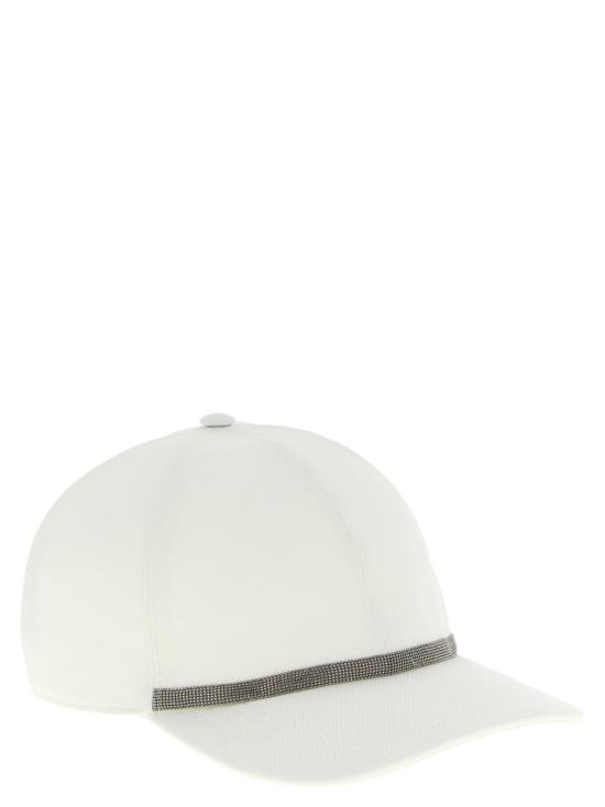 26SS 브루넬로 쿠치넬리 모자 MCAP90011C600 White - BRUNELLO CUCINELLI
