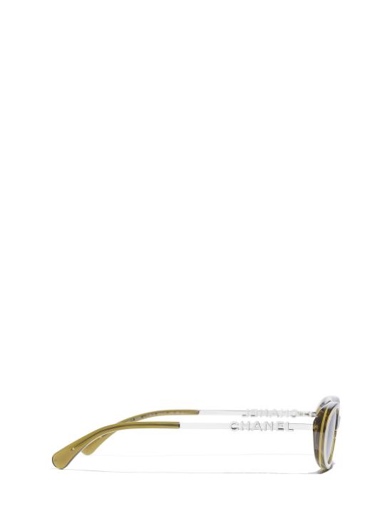 26FW 샤넬 선글라스 CH5565 1742 3 CRYSTAL OLIVE - CHANEL