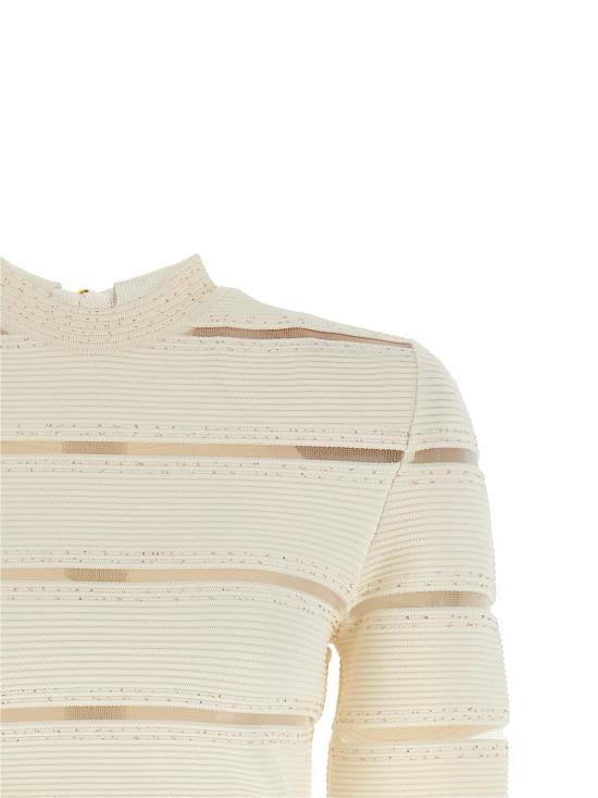 26SS 발망 숏 원피스 GF0R8955KJ84GDK White - BALMAIN