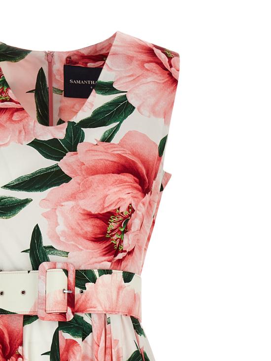 26SS 사만다 성 미디 원피스 ABELIADRESSWHITESOFTROSE Pink - SAMANTHA SUNG