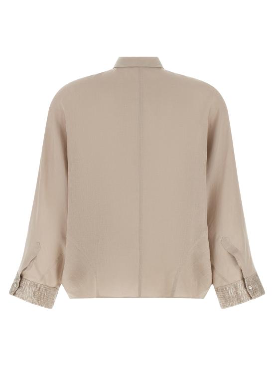 26SS 브루넬로 쿠치넬리 블라우스 MA698RH316C4664 Beige - BRUNELLO CUCINELLI