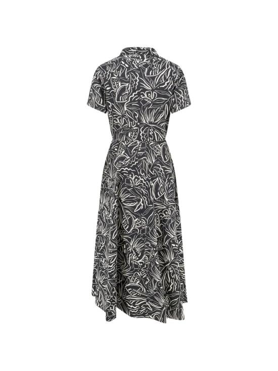 26SS 아스페시 미디 원피스 G2982 L137 69241 STAMPA NERA - ASPESI