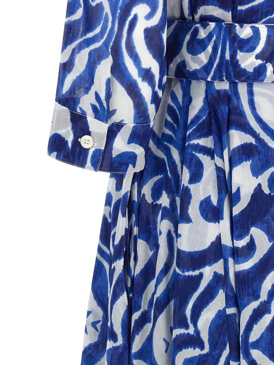 26SS 사만다 성 롱 원피스 ASTERDRESSWHITECOBALTBLU - SAMANTHA SUNG