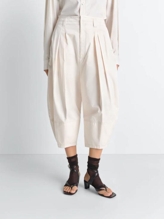 26SS 르메르 스트레이트 팬츠 PA1274 LF1207WH024 White - LEMAIRE