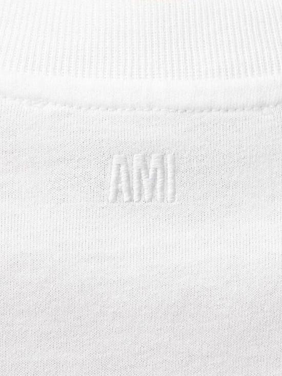 26SS 아미 스몰 하트 로고 라이트 코튼 저지 티셔츠 HTS346 724100 White - AMI