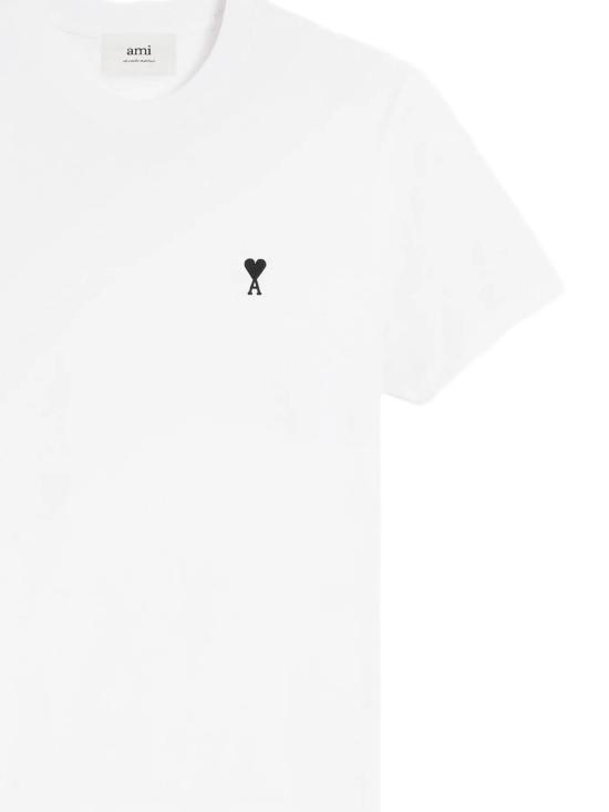 26SS 아미 스몰 하트 로고 라이트 코튼 저지 티셔츠 HTS346 724100 White - AMI