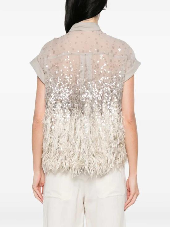 26SS 브루넬로 쿠치넬리 블라우스/셔츠 MF940RK106 C4274 - BRUNELLO CUCINELLI