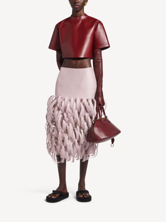 26SS 발렌시아가 반팔 티셔츠 871787 TUS176500 Bordeaux - BALENCIAGA