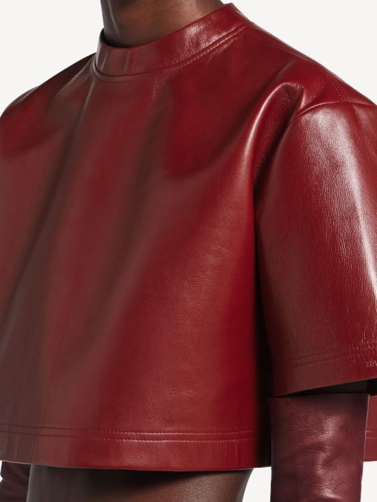 26SS 발렌시아가 반팔 티셔츠 871787 TUS176500 Bordeaux - BALENCIAGA