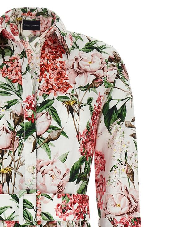 26SS 사만다 성 롱 원피스 ABELIADRESSWHITECORAL - SAMANTHA SUNG