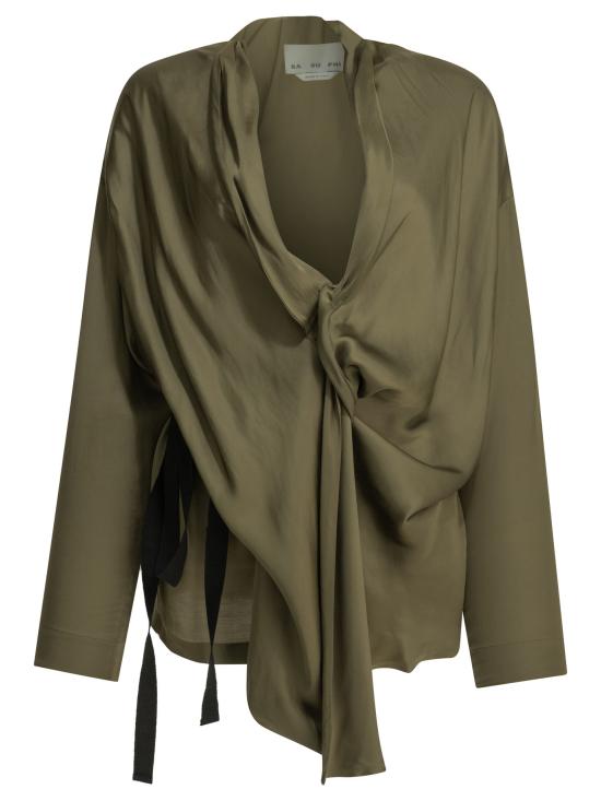 26SS 사 수 파이 블라우스 S26134VS0750 Green