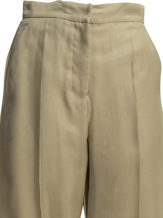 26SS 막스마라 Mxeolivi 실크 오간자 레이어드 팬츠 2611131044600MXEOLIVI001 Beige - MAX MARA