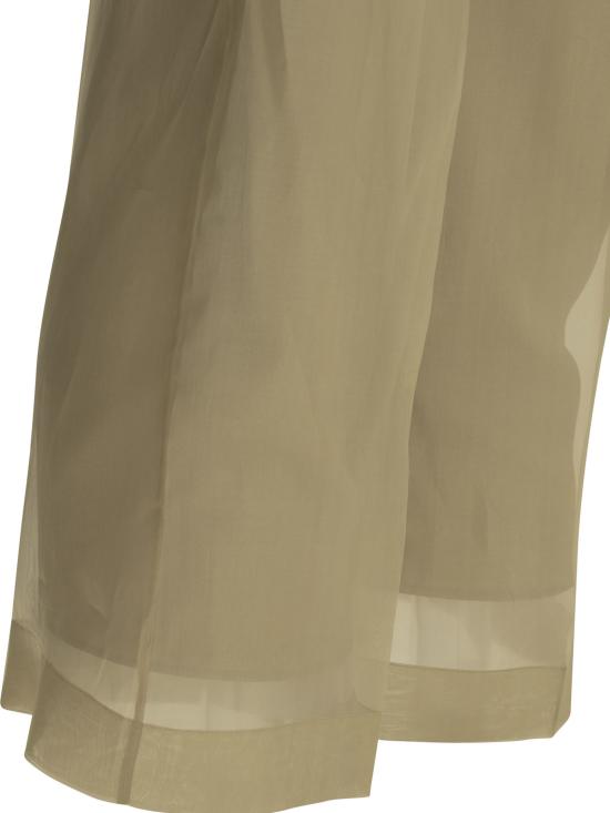 26SS 막스마라 Mxeolivi 실크 오간자 레이어드 팬츠 2611131044600MXEOLIVI001 Beige - MAX MARA