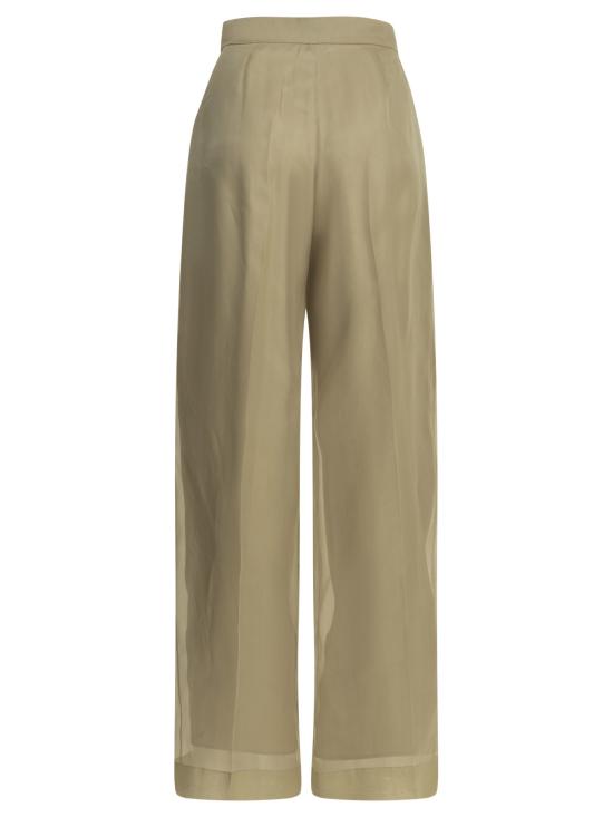 26SS 막스마라 Mxeolivi 실크 오간자 레이어드 팬츠 2611131044600MXEOLIVI001 Beige - MAX MARA