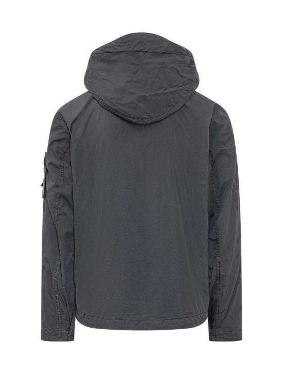 26SS 스톤 아일랜드 크링클 랩스 NY 윈드 레지스턴스 안티 드롭 후드 자켓 L1S154100001S0A23 V0020 NAVY BLUE - STONE ISLAND