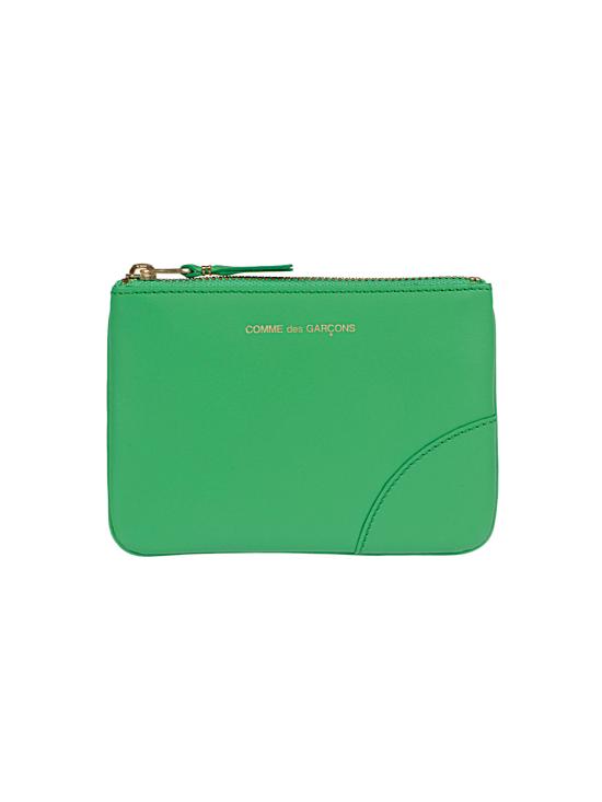 26SS 꼼데가르송 클래식 레더 라인 파우치 SA8100 GREE